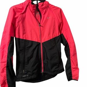 Nike Running Storm Fit Jacket Vented Detachable Arms /Vest Pink Black size Small